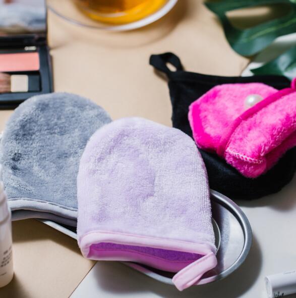 JMT-316554 Gentle Makeup Remover Towel for Sensitive Skin - Soft and Effective Cleansing in Pink, Purple, Black, Grey