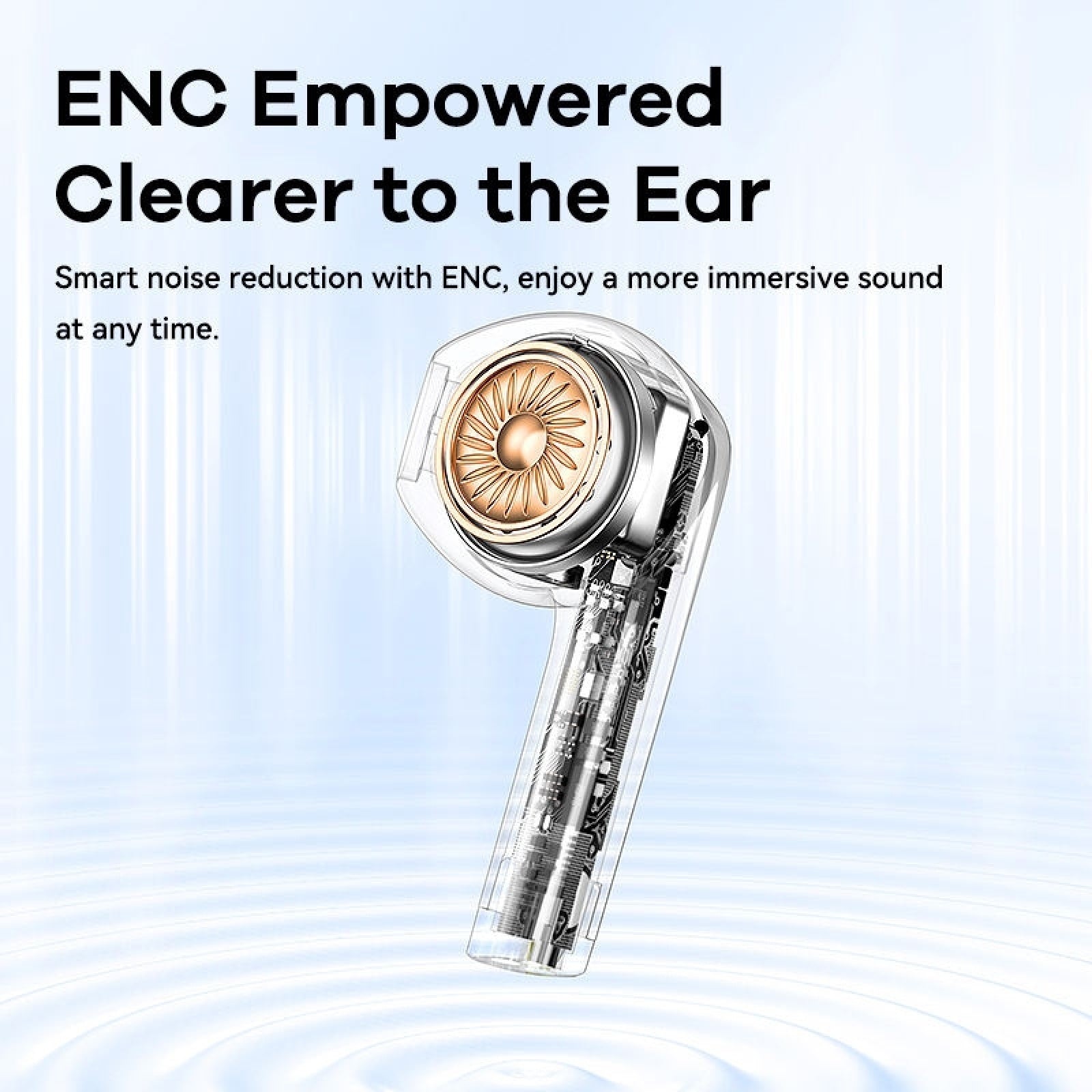 JMT-316554 True Wireless In-Ear Headphones with ENC Noise Reduction and Bluetooth 5.3, IPX4 Waterproof, 13mm Dynamic Drivers