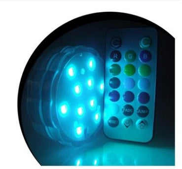JMT-316746 Remote Control Waterproof Underwater LED Lights with Multi-Color Effects for Party and Decor