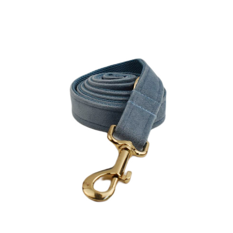 JMT-316746 Soft Velvet Dog Collar with Accessories for XS to XL Sizes