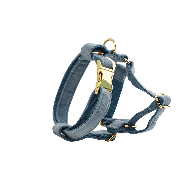 JMT-316746 Soft Velvet Dog Collar with Accessories for XS to XL Sizes