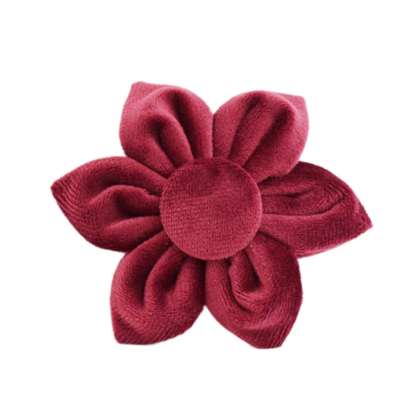 JMT-316746 Soft Velvet Dog Collar with Accessories for XS to XL Sizes