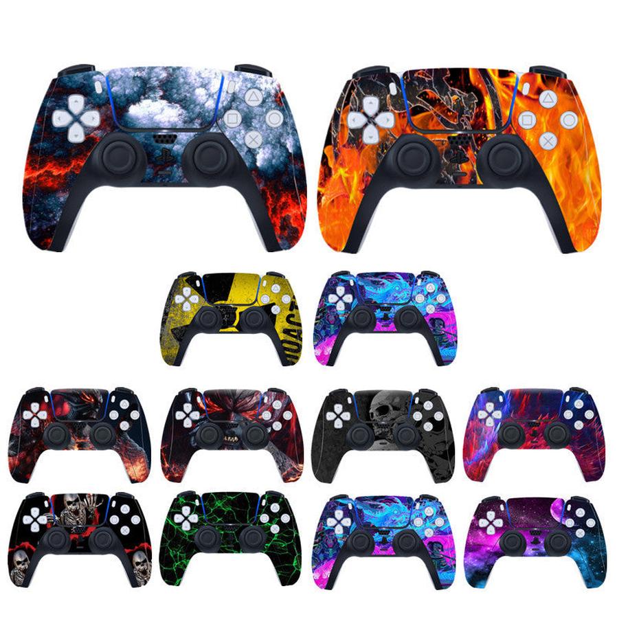 JMT-316874 Stylish Skin Sticker for PS5 Controllers - Easy to Apply and Remove, Protects Against Dust and Scratches