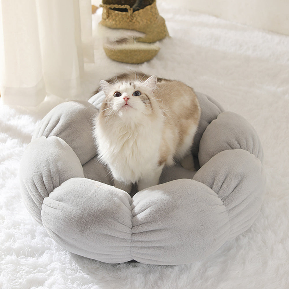 JMT-316874 Warm Wool-Like Cat Litter with High Resilience Thermal Cotton Filling