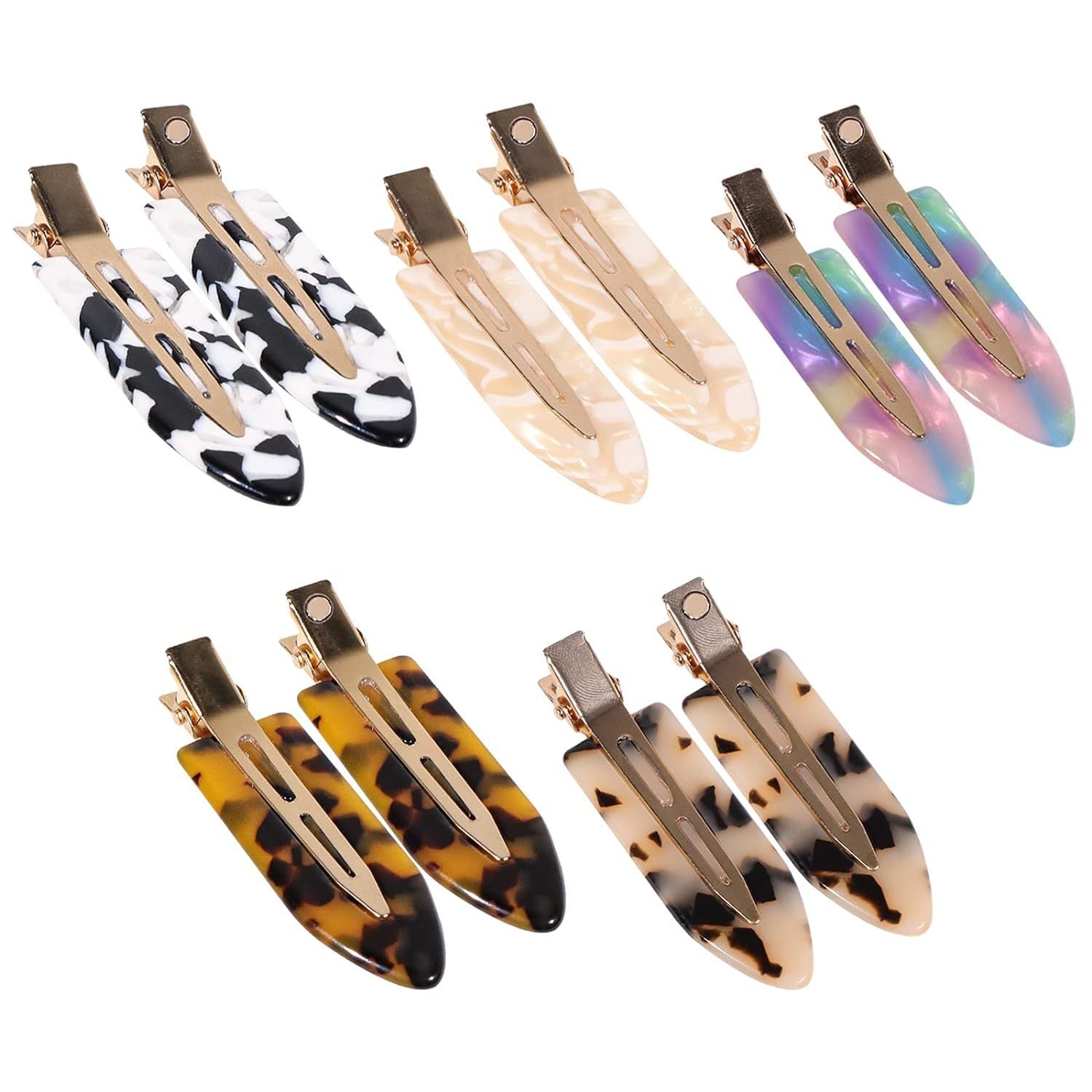 JMT-316938 Traceless Minimalist Hair Barrettes - Boxed Set of Colorful Clips for Bangs and Styling