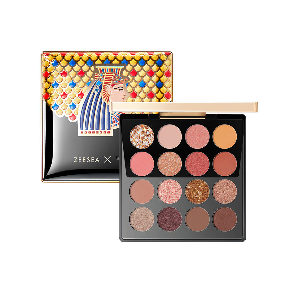 JMT-317002 16-Color Eyeshadow Palette with Gaia Anderson, Scarab, Peerless, and Charm Shades