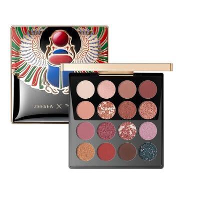 JMT-317002 16-Color Eyeshadow Palette with Gaia Anderson, Scarab, Peerless, and Charm Shades