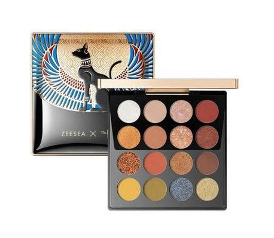 JMT-317002 16-Color Eyeshadow Palette with Gaia Anderson, Scarab, Peerless, and Charm Shades