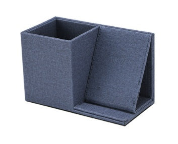 JMT-317258 Multifunctional Wireless Charging Pen Holder - Desk Organizer & Storage Box in Gray, Blue, and Black