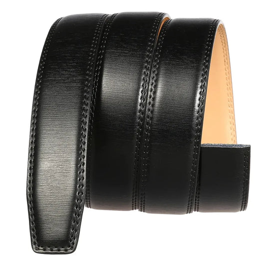 JMT-317322 Men's 3.1CM Automatic Leather Belt with Adjustable Buckle - Model LY31-3351