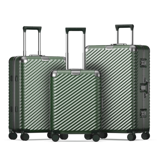 JMT-317450 Lightweight Aluminium Frame PC Carry-On Trolley Case Travel Suitcase Set