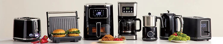 JMT-317514 900W Stainless Steel Long Slot Toaster with Cancel, Reheat, and Defrost Functions for 2 Slices