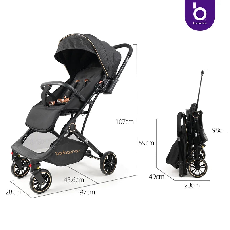 JMT-317706 Compact and Lightweight Folding Stroller for Babies, Ideal for Travel and Airplane Use