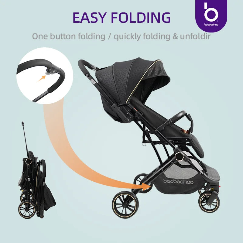 JMT-317706 Compact and Lightweight Folding Stroller for Babies, Ideal for Travel and Airplane Use