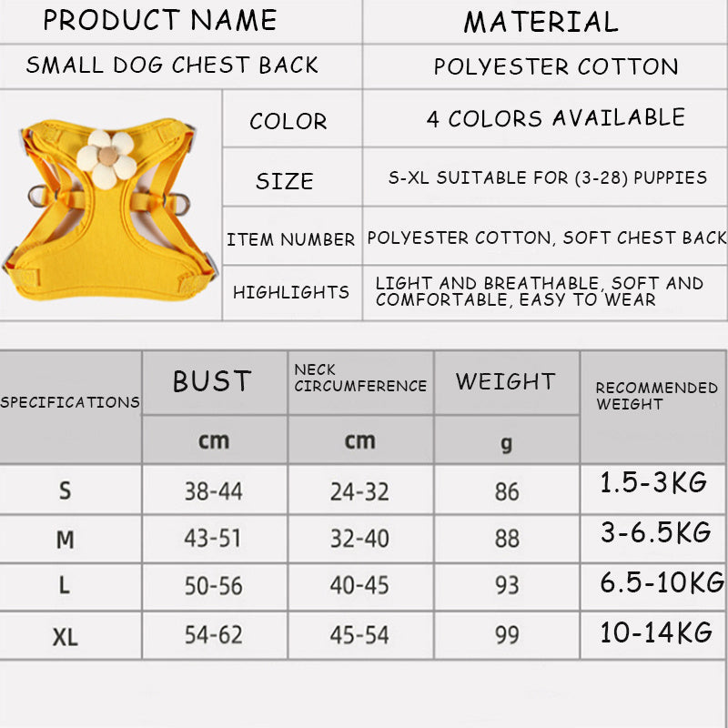 JMT-317898 Breathable Mesh Dog Harness with Reflective Strips and Quick Release Buckle for Small to Large Dogs