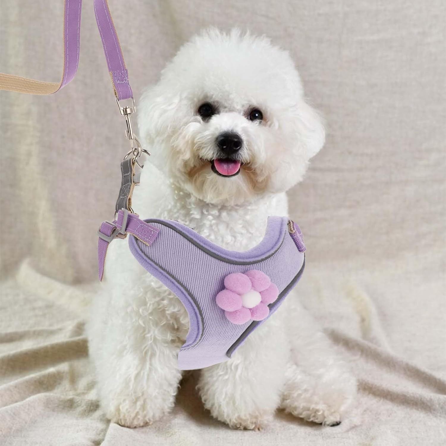 JMT-317898 Breathable Mesh Dog Harness with Reflective Strips and Quick Release Buckle for Small to Large Dogs