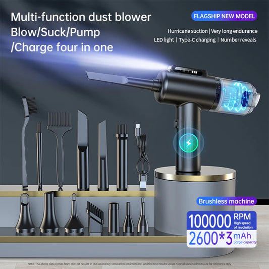 JMT-318026 Portable High-Power Handheld Multi-Functional Vacuum Cleaner for Cars and Home Use