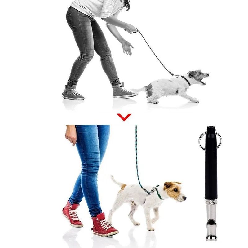 JMT-318090 Adjustable Ultrasonic Dog Training Whistle with Keychain for Effective Pet Communication