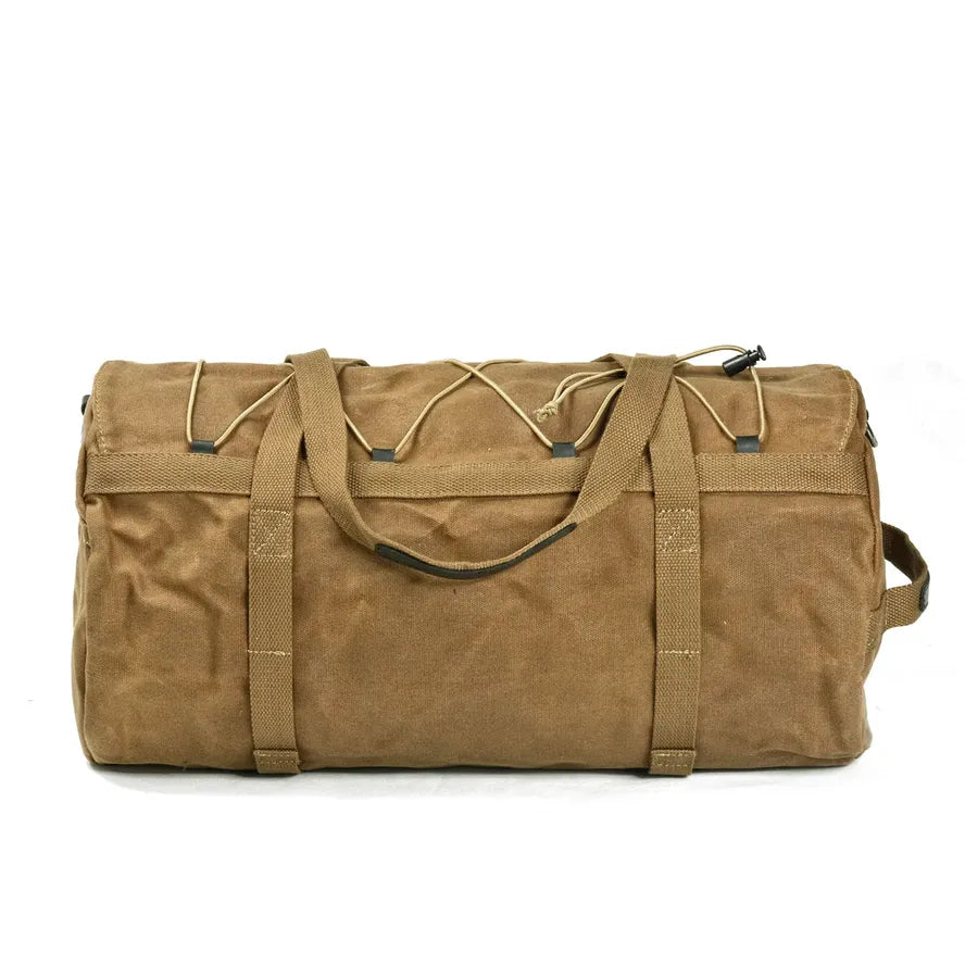 JMT-318090 Waterproof Canvas Motorcycle Rear Bag with Zipper Closure and Multiple Pockets - 28L Capacity