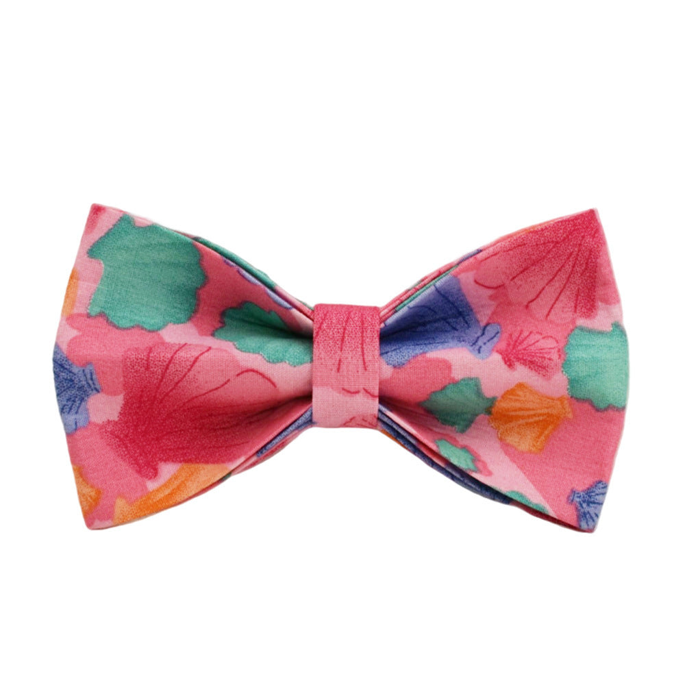 JMT-318218 Four-Piece Pet Collar Set with Bow, Vest, Leash, and Bag for Dogs