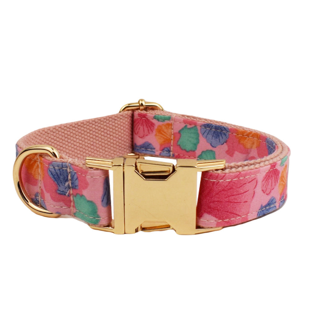 JMT-318218 Four-Piece Pet Collar Set with Bow, Vest, Leash, and Bag for Dogs