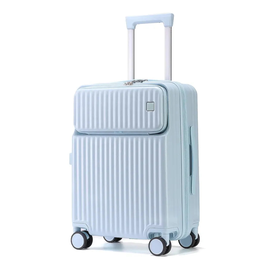 JMT-318282 Elegant 100% PC Cabin Suitcase with Built-in TSA Lock in Soft Macaron Colours
