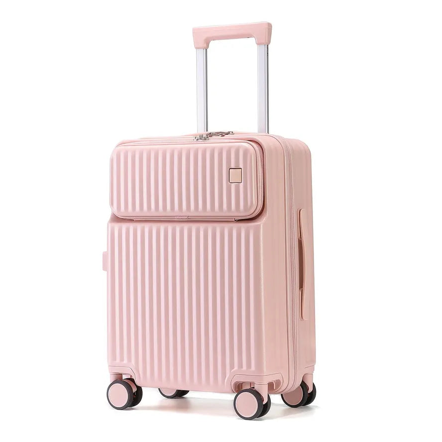 JMT-318282 Elegant 100% PC Cabin Suitcase with Built-in TSA Lock in Soft Macaron Colours