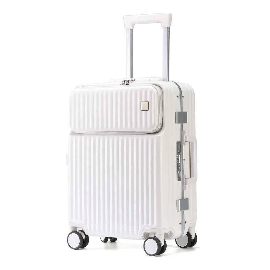 JMT-318282 Elegant 100% PC Cabin Suitcase with Built-in TSA Lock in Soft Macaron Colours