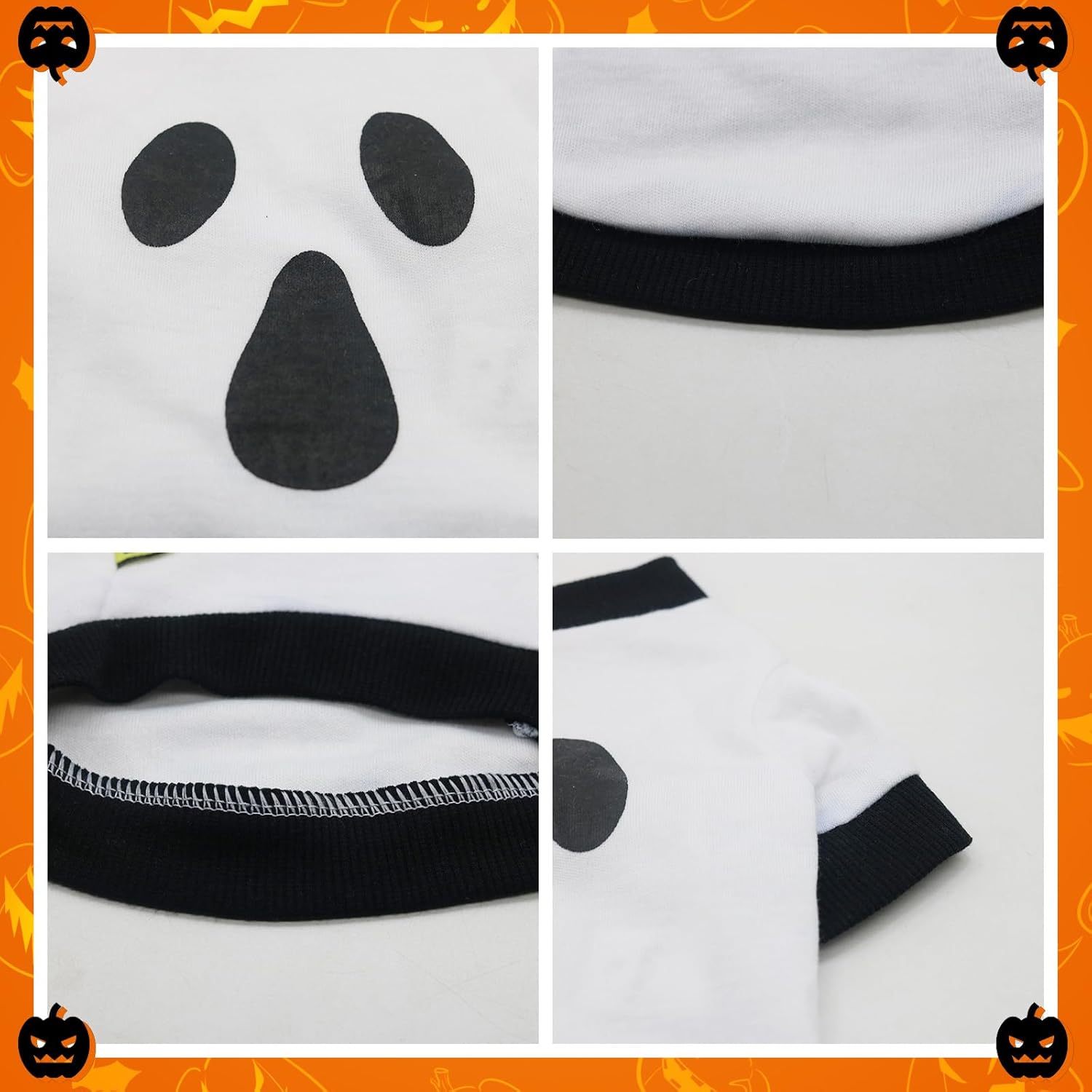JMT-318346 Halloween Pet Skeleton Costume Sweatshirt for Dogs and Cats, Lightweight & Comfortable for Chihuahua, Dachshund, and French Bulldog