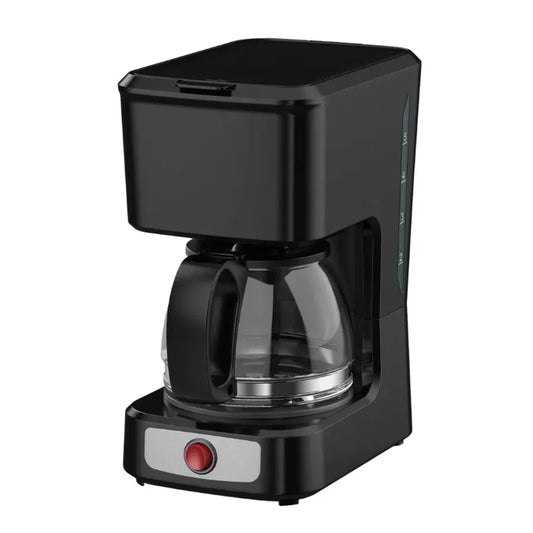 JMT-318538 5-Cup Coffee Maker with Ground Coffee Option, Clear Water Level Indicator, Non-Stick Warm Plate