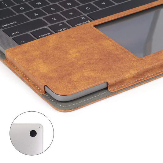 JMT-318538 Leather Laptop Sleeve Case for MacBook Pro 13 with Pen Holder