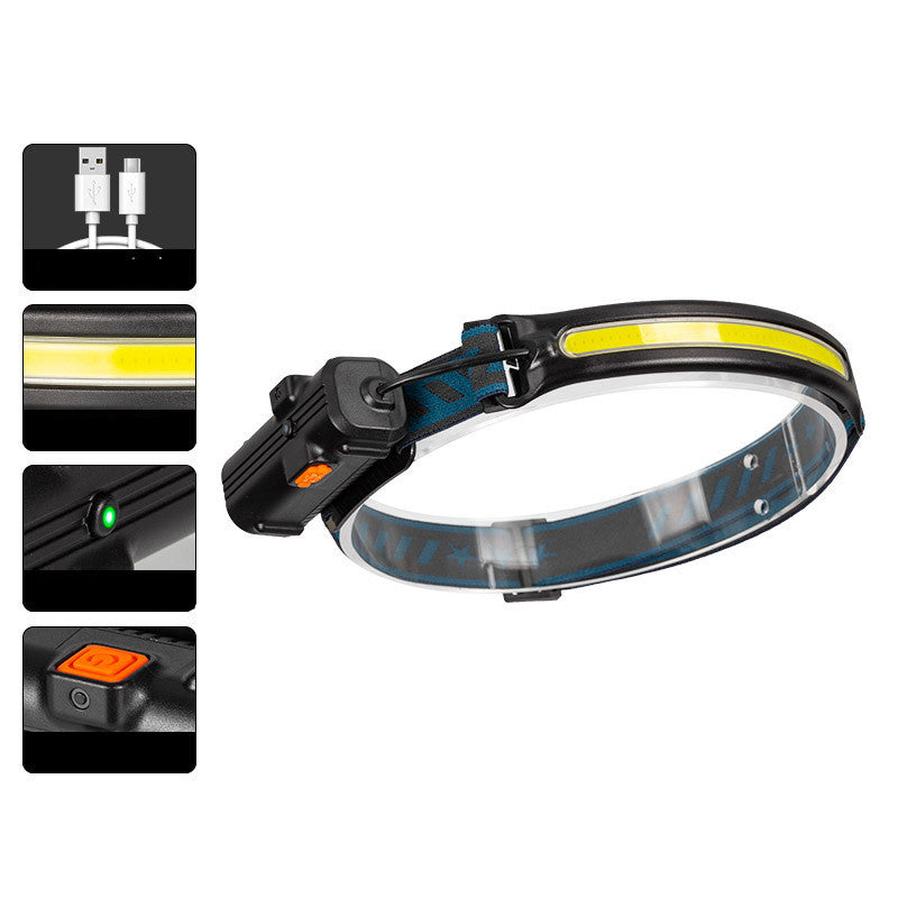 JMT-318602 Rechargeable Outdoor Fishing Headlight with Strong Light and Sensor Technology