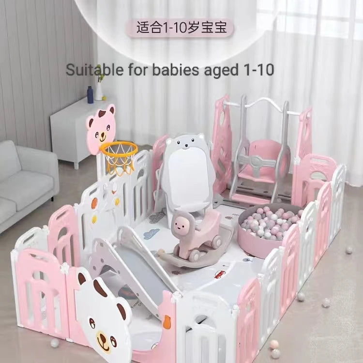 JMT-318666 Quality Ground Protective Plastic Playpen for Baby with Safe and Durable Design