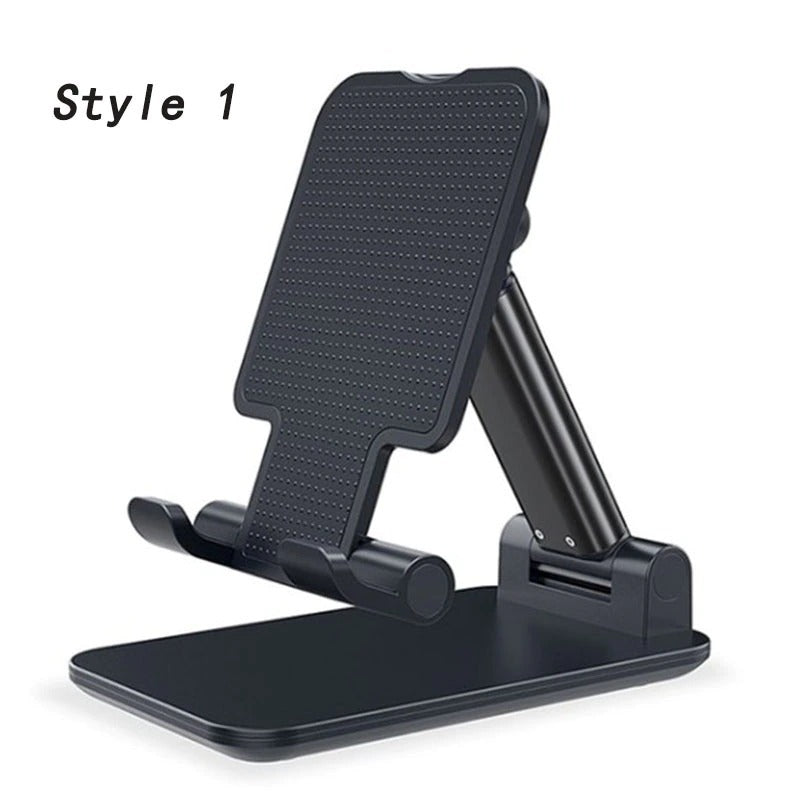 JMT-318730 Adjustable Metal Tablet and Phone Stand Holder for iPhone and iPad - Foldable, Anti-Skid Design