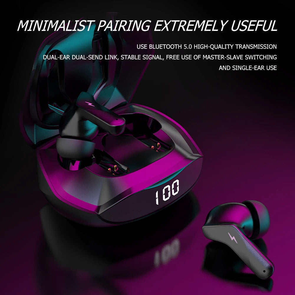 JMT-319050 Waterproof TWS Earbuds with 60ms Low Latency for Gaming, Hi-Fi Sound and Comfortable Fit