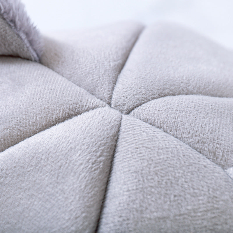 JMT-319178 Cozy Semi-Enclosed Pet Nest with Soft Plush and Supportive Padding