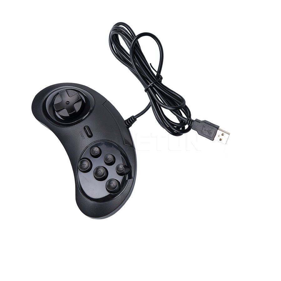 JMT-319178 Sega USB PC Game Controller with 1.8m Cable - Black, Model SG002-BL-1PCS