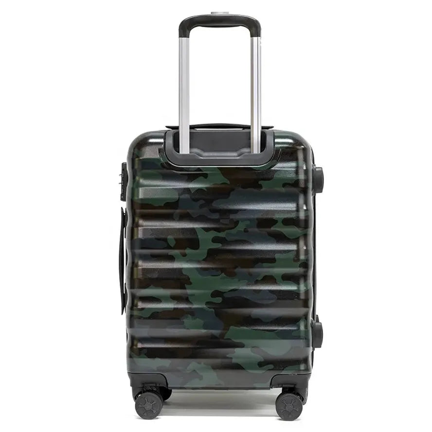 JMT-319434 Camo Design Spinner Wheel Luggage with Trolley System for Travel