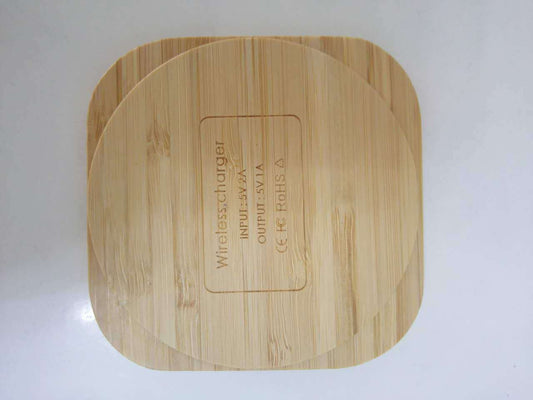 JMT-319562 Bamboo Wireless Charger 5W with Over-Temperature and Overcurrent Protection