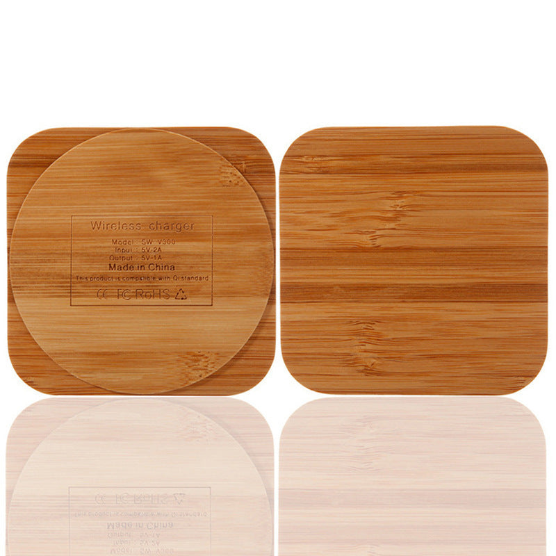 JMT-319562 Bamboo Wireless Charger 5W with Over-Temperature and Overcurrent Protection