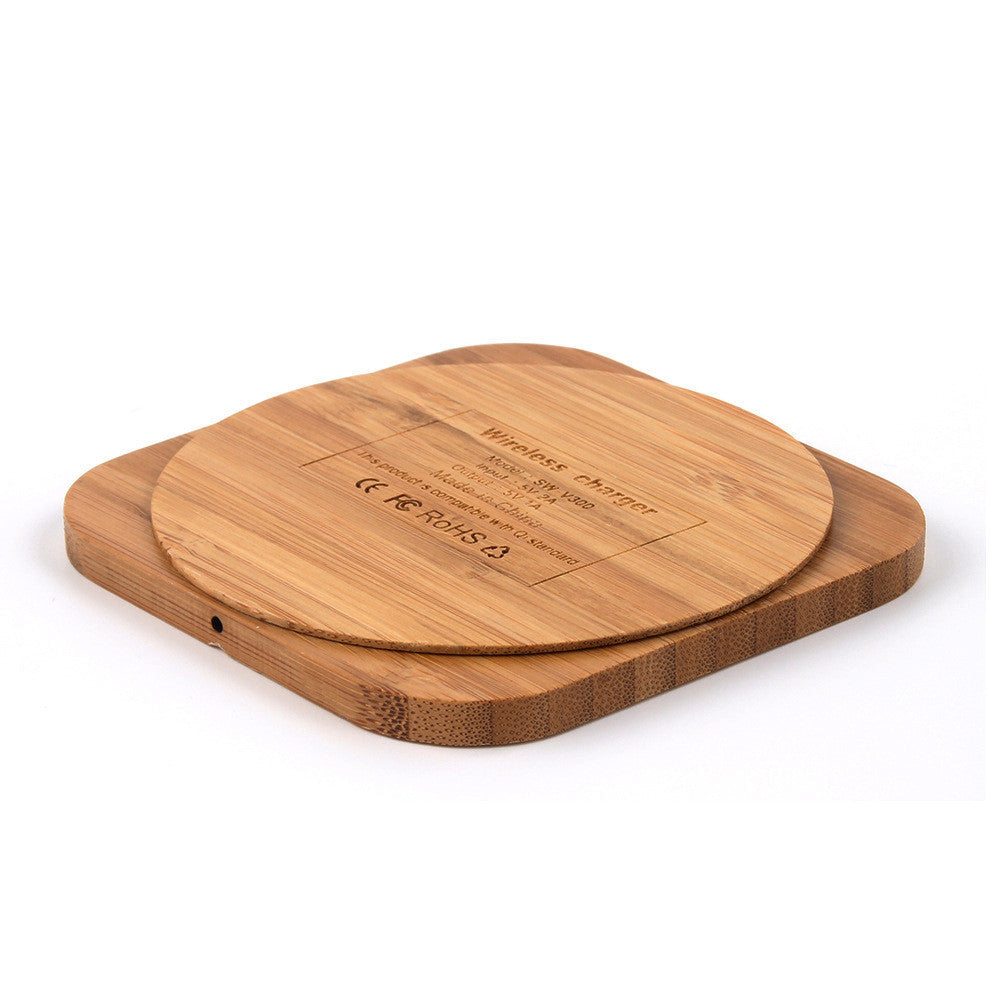 JMT-319562 Bamboo Wireless Charger 5W with Over-Temperature and Overcurrent Protection
