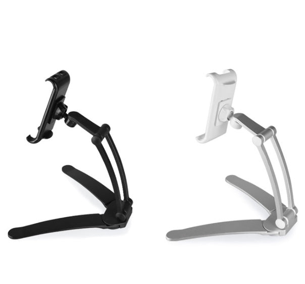 JMT-319882 Aluminum Alloy Adjustable Tablet Stand for 5-10.5 Inch Devices, 360-Degree Rotation, Sturdy Design