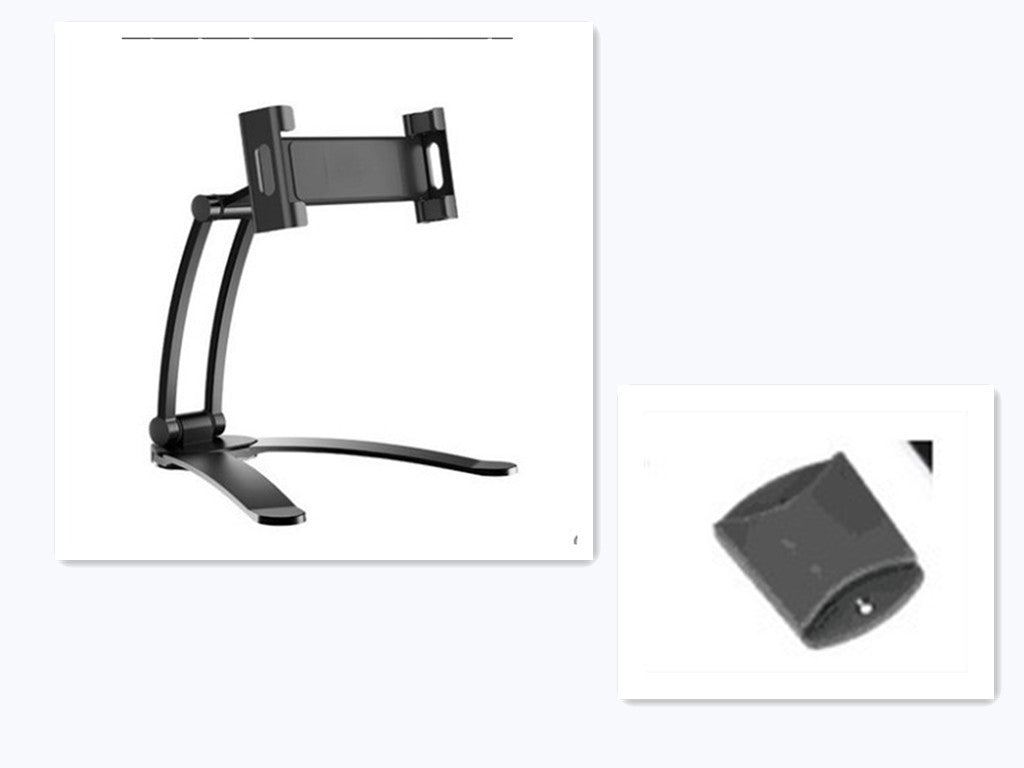JMT-319882 Aluminum Alloy Adjustable Tablet Stand for 5-10.5 Inch Devices, 360-Degree Rotation, Sturdy Design