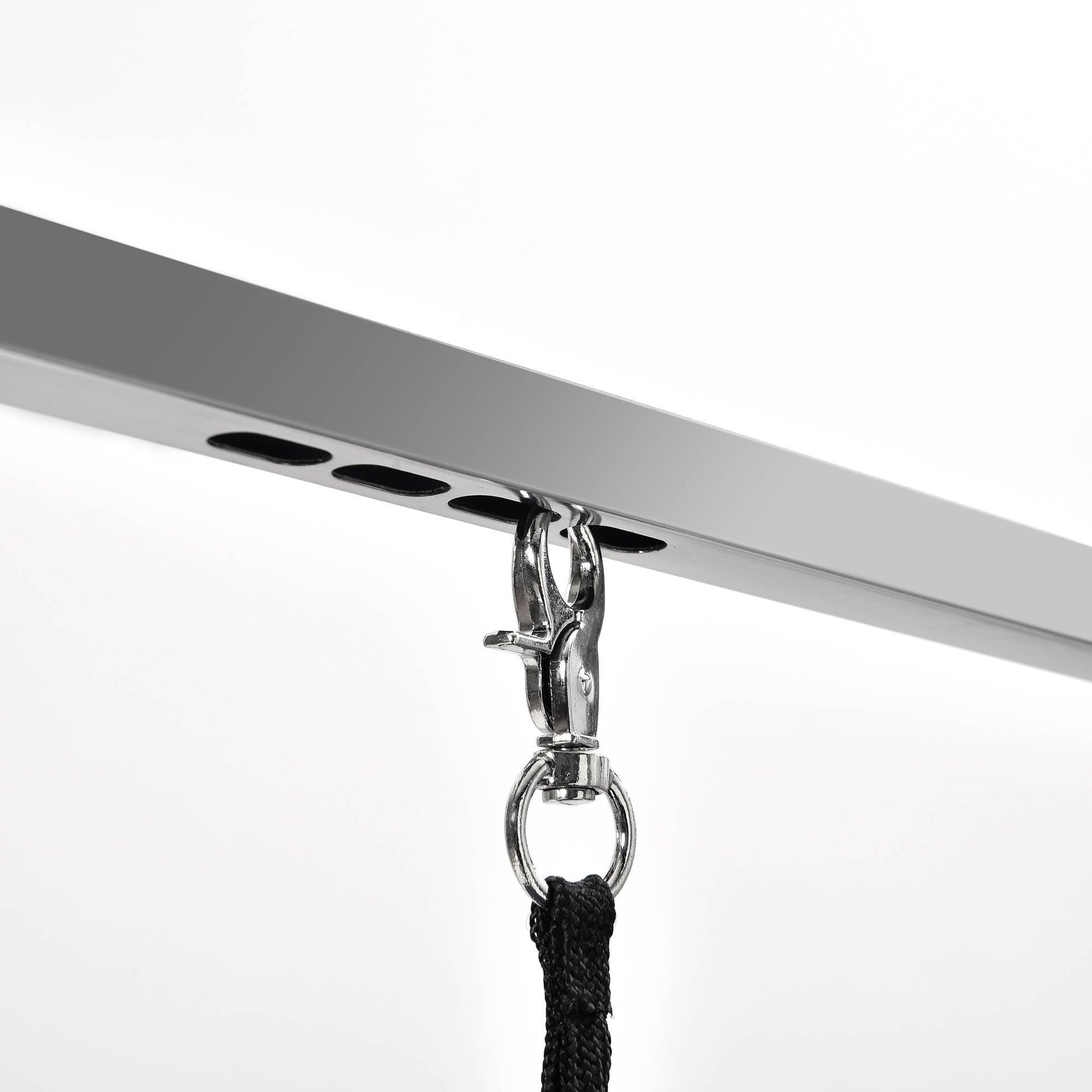 JMT-319946 Heavy Duty Stainless Steel Folding Pet Grooming Table with Adjustable Arm and Rubber Surface