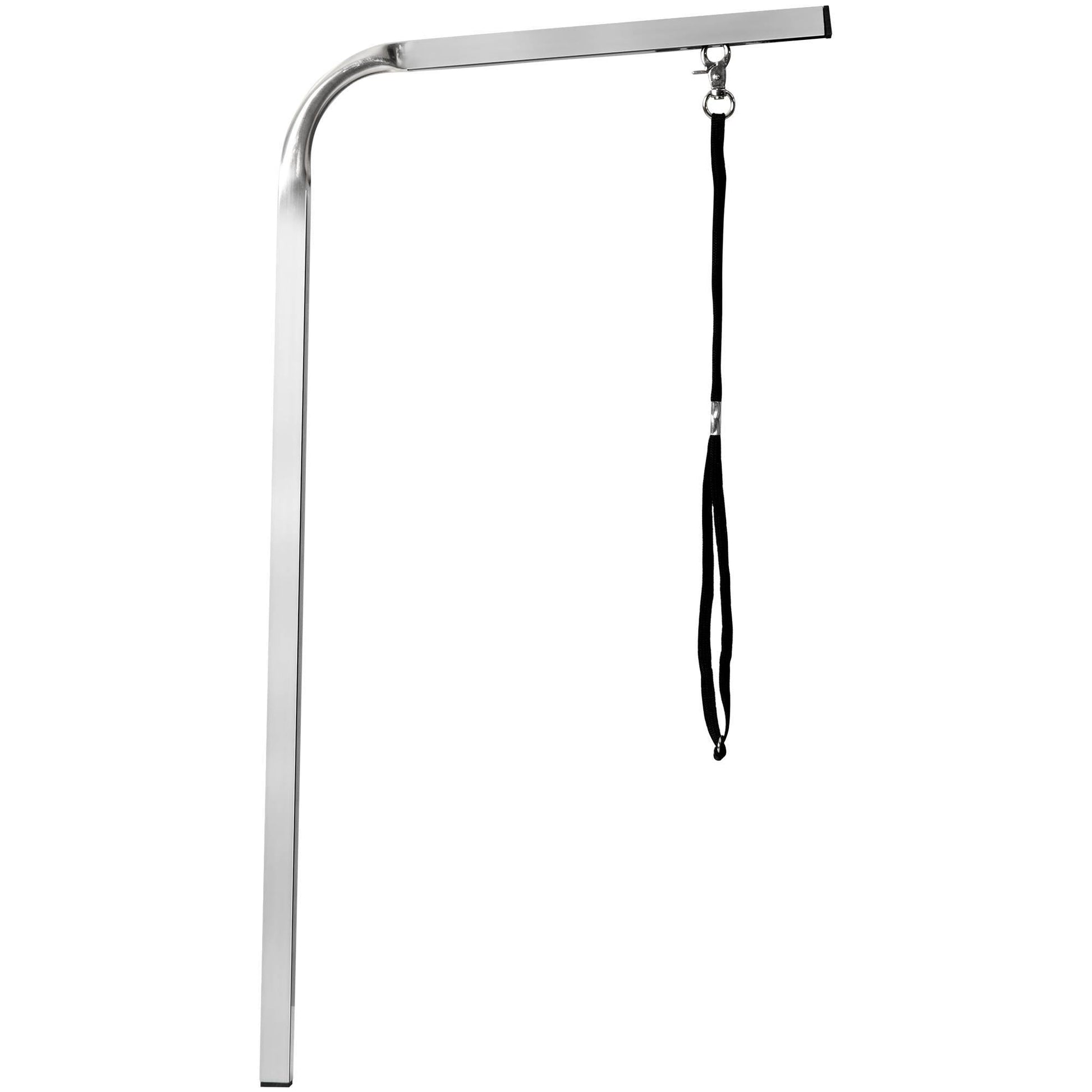 JMT-319946 Heavy Duty Stainless Steel Folding Pet Grooming Table with Adjustable Arm and Rubber Surface