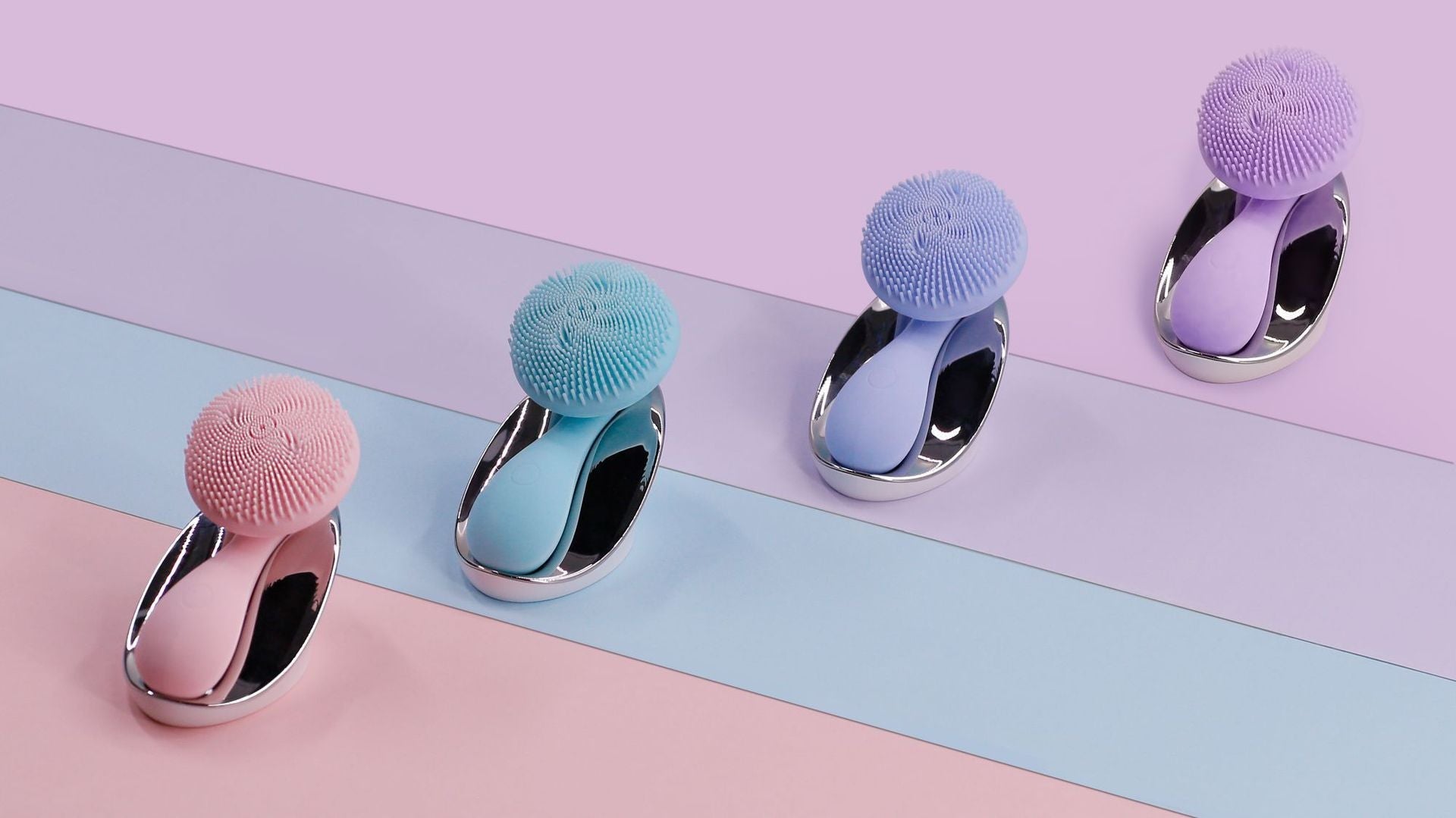 JMT-320010 Wireless Charging Silicone Waterproof Facial Cleansing Device with Massaging Function