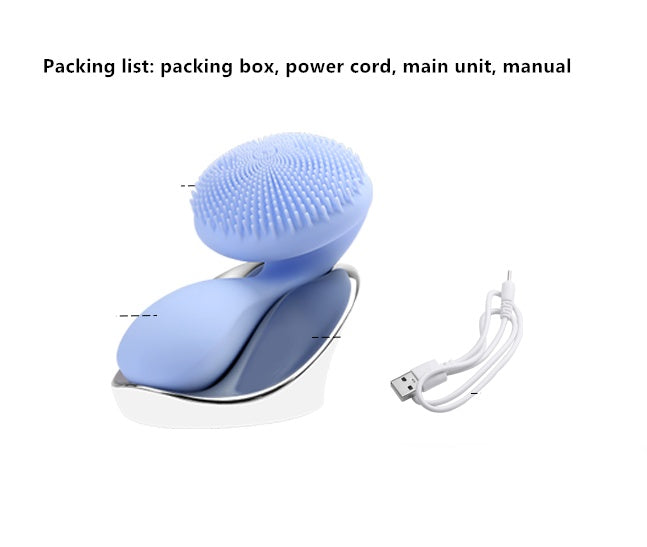 JMT-320010 Wireless Charging Silicone Waterproof Facial Cleansing Device with Massaging Function