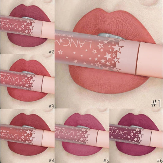 JMT-320138 Matte Waterproof Long-lasting Velvet Lipstick Set - 12 Colors for Smooth, Hydrated Lips