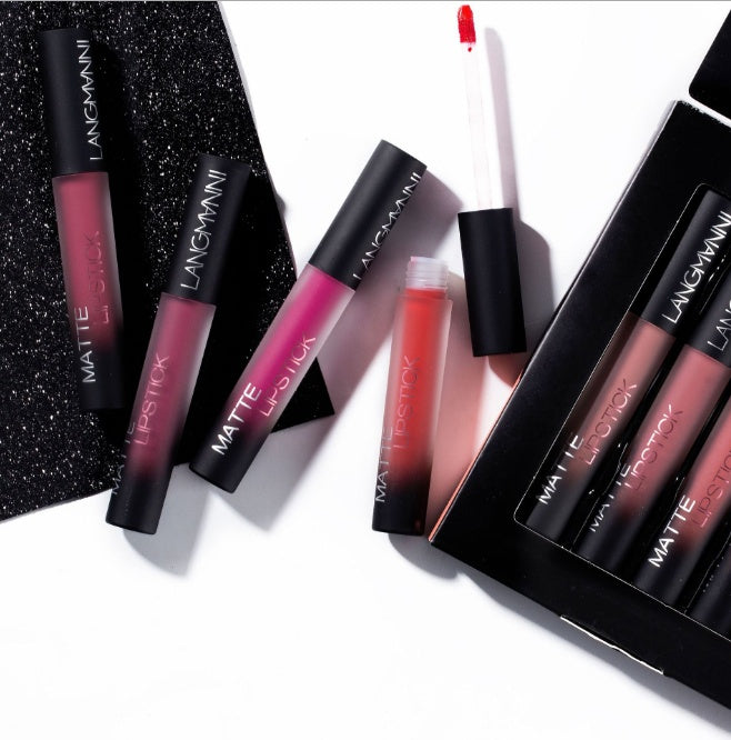 JMT-320138 Matte Waterproof Long-lasting Velvet Lipstick Set - 12 Colors for Smooth, Hydrated Lips