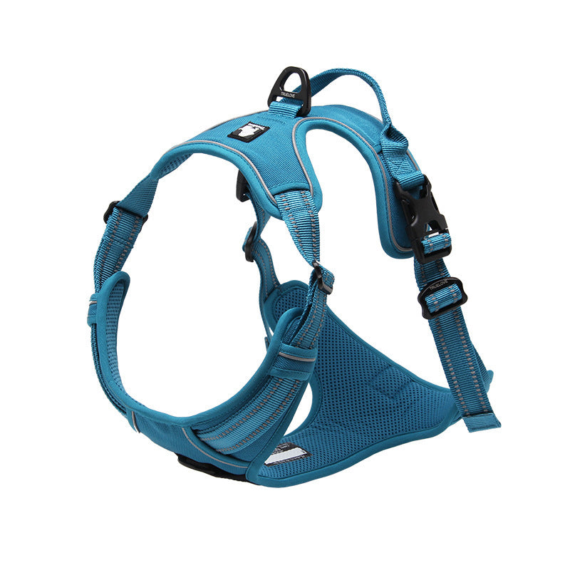 JMT-320202 Comfortable Adjustable Chest Harness for Large Dogs with Reflective Strips
